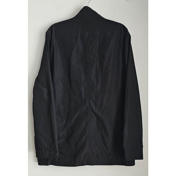 Cole Haan Windbreaker Jacket, Corduroy Neck, Lined, Black, Barn, Chore, Sz M - Picture 2 of 11